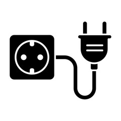 Power socket icon vector on trendy design