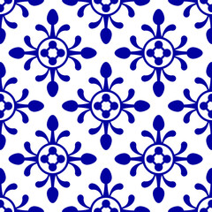 Traditional ethnic tile pattern design
