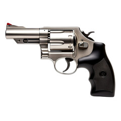 A revolver with a red tip for added safety measures