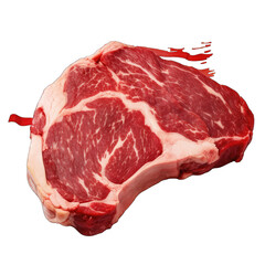 A piece of meat with an American flag design