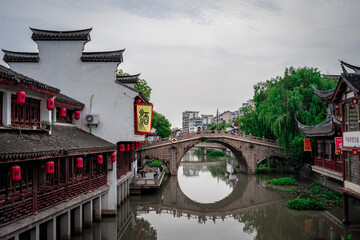 Chinese traditional pavilions in Qibao, Shanghai