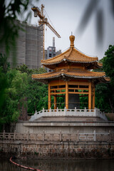 Chinese traditional pavilions in Qibao, Shanghai