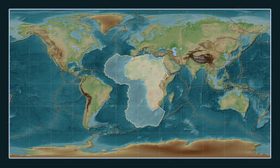 African tectonic plate. Wiki. Patterson Cylindrical. Boundaries