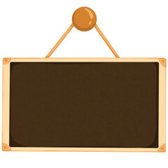 Blank blackboard sign. Concept design for open sign, closed sign, product label or price tag etc. 