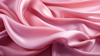 Obraz premium abstract pink fabric folds background, Generative AI