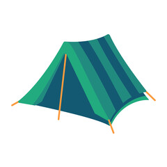 Tent camping icon. Marquee tents for living in the forest Family vacation activities