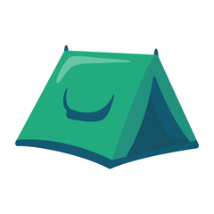 Tent camping icon. Marquee tents for living in the forest Family vacation activities