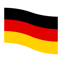 Naklejka premium Vector illustration of Germany flag 