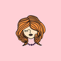 WOMAN LOGO LUXURY and MODERN LOGO CLASSIC and VINTAGE LOGO