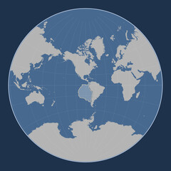 Nazca tectonic plate. Contour. Lagrange.