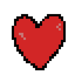 Heart pixel art
