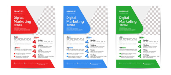 Business Flyer Desing Colorful Business Flyer Layout.