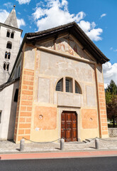 Medieval church of Santi Simone e Giuda in Preonzo, Bellinzona district, Ticino, Switzerland