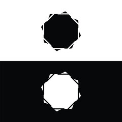 Circle vector logo template illustration   . Circle icon logo design