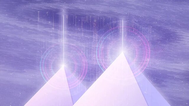 Sirius Gateway open over Pyramids Meditation Video, Visualization, Animation