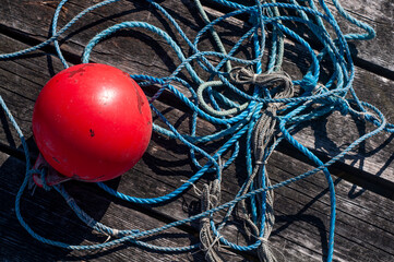 fishing nets and ropes