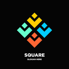 Obraz premium Square logo