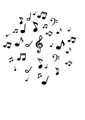 music notes background