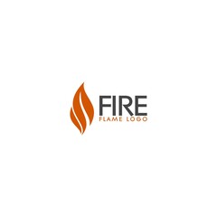 Flame Logo Burning. Fire Logo Template Icon isolated on white background