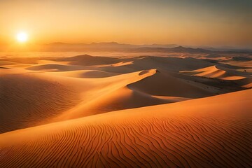 Fototapeta na wymiar sunset over the desert