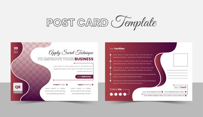 Creative corporate business Modern postcard EDDM design template