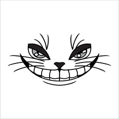handsome and brave cat face vector can be used as graphic design