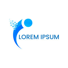 I and I triangle logo vector, Financial logo vector.Minimal vector graphic alphabet symbol.