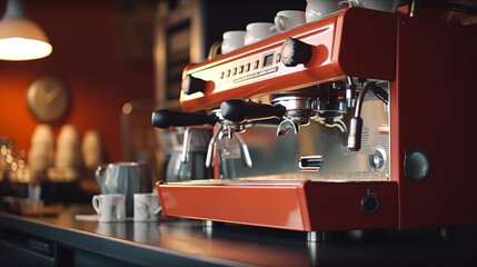 Interesting work of male barista. Generative Ai