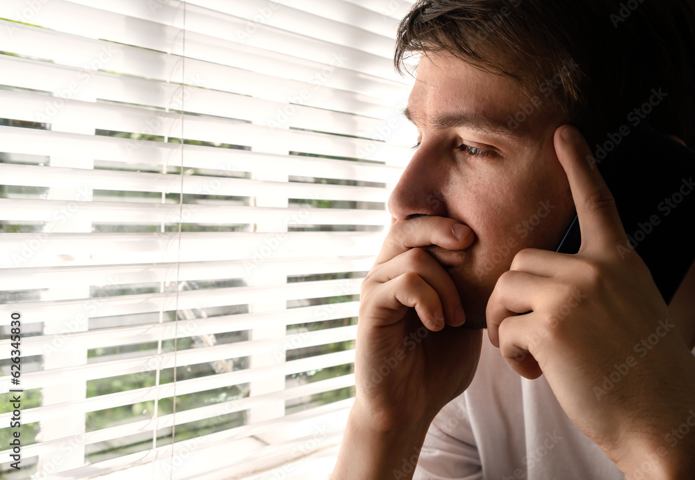 Canvas Prints sad young man