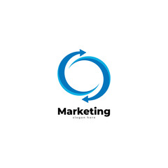 marketing logo icon vector template.