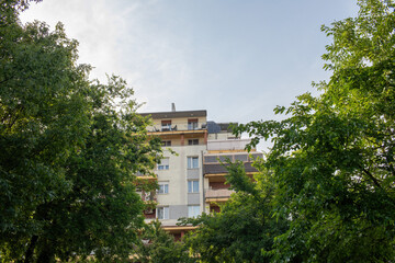 Fototapeta na wymiar Blocks of flats in residential area.High quality photo.
