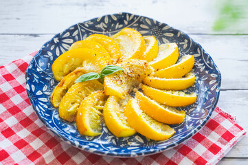 イエローズッキーニのソテー