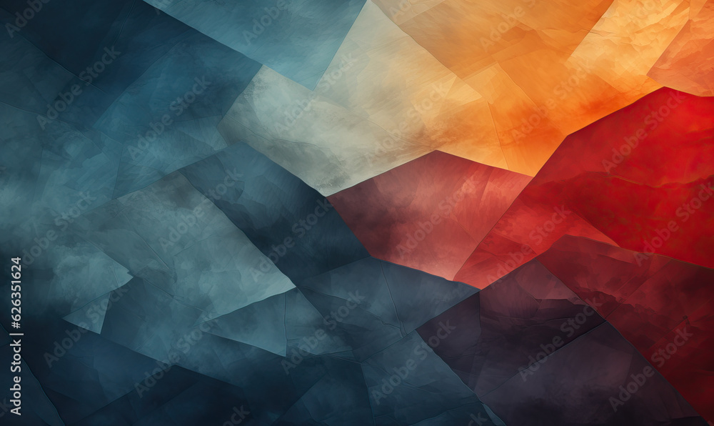 Poster structured abstract colored background with a soft finish.
