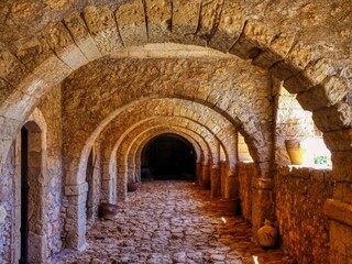 Monestir d'Arkadi (Monastère d'Arkadi) - arcades - Creta - Grècia