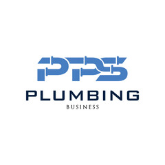 Initial Letter PPS Plumbing Icon Logo Design Template