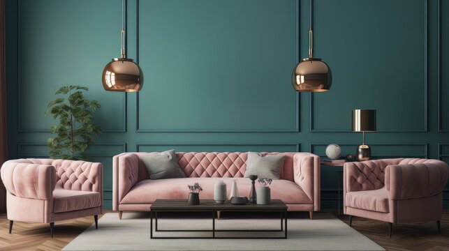 home interior design background scandinavian formal living room area hall design with daylight clean and clear creative space mockup backdrop template home background,ai generate