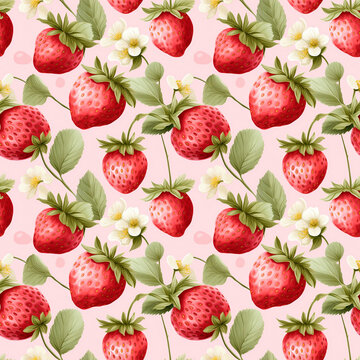 Erdbeeren Muster