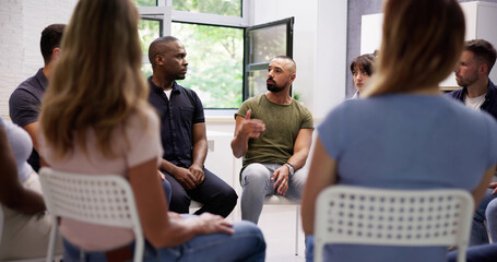 Multicultural Group Young Counseling Therapy