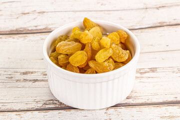 Yellow raisin - dry grape berries