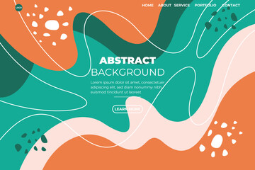 Abstract Flat website background colorfull