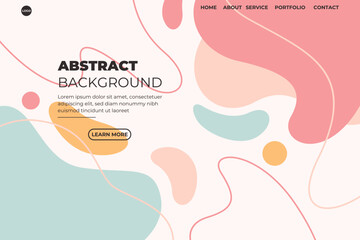 Abstract Flat website background colorfull