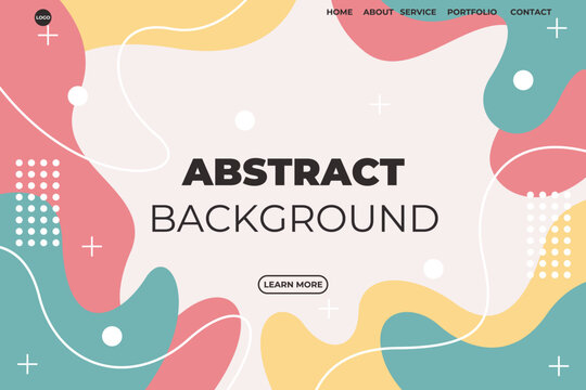 Abstract Flat website background colorfull