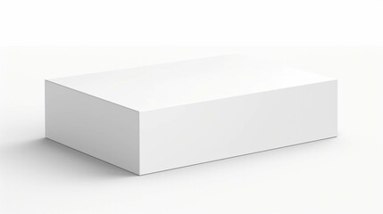 White box. Mockup white cardboard package box. White realistic box mockup for packaging. Blank white product packaging boxes isolated on white background, generative AI