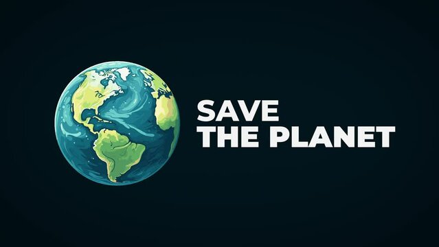 Animated video urging action to save our planet. Join the movement for a greener future. Ideal for environmental campaigns, education, and sustainability projects.