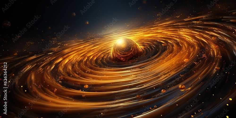 Canvas Prints ai generated. ai generative. modern minimal solar system galaxy space decoration abstract background
