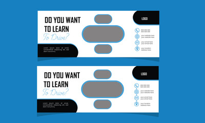 Car driving Facebook cover banner template, Facebook cover banner design.social media Luxury car rental web banner template,