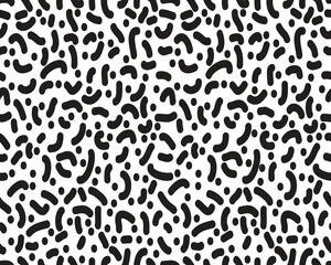 Seamless pattern with black confetti on a white background	 - 626364600