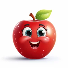 Fotobehang Happy Apple Cartoon Mascot   © Jardel Bassi