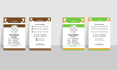 Modern & Corporate Id card design template.
