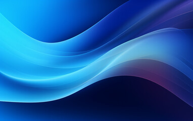 Abstract blue background with smooth shining lines